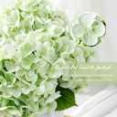 4 Pcs Real Touch Hydrangea Artificial Flowers, 18'' Large Latex Hydrangeas with 6.3'' Full Flower Head & Bendable Stems, Faux Hydrangea Stems for Home Wedding Party Decor & Centerpieces
