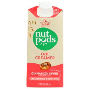 Nutpods Cinnamon Swirl Oat Creamer, 11.2 FZ (EXP 08/11/26)