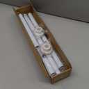 Tension Curtain Rod 30 To 63 Inch White Tension Rods Adjustable Spring Loaded Curtain Rods 7/8" Curtains Rods No Drilling Tension Rods For Windows Bedroom Closet Doorway Door