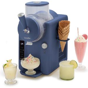 GreenPan Frost Ice Cream Maker & Slushie Machine, Soft Serve, Sorbet, Margaritas, Milkshakes, Frozen Yogurt, No Pre-Freezing, Ready in 15 Mins, 6 Modes, 7 Textures, Self-Cleaning, Family Size, Blue