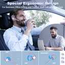 HEIBAS Bluetooth Headset, Wireless Bluetooth Earpiece with 500mAh Charging Case 72 Hours Talking Time Built-in Microphone for iOS Android Cell Phone, V5.1 Hand-Free Headphones for Trucker-Violet