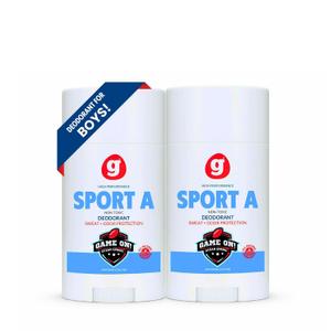 SPORT A Boys Deodorant: No Aluminum, No Paraben High Performance, 24Hr Odor Protection, Ocean Spring Scent, Kids & Tweens. Made in the USA