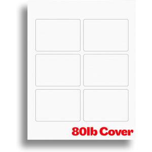 Linen Textured Printable Playing Card Paper - Blank Playing Cards for Inkjet & Laser Printers - Heavyweight 80lb Cover Linen Cardstock - 20 Sheets / 120 Blank Playing Cards