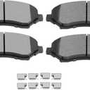SCITOO Ceramic Pads, Front Brake Pads Brakes Kits fit for Chrysler Town & Country,for Dodge Grand Caravan,Journey,Nitro,for Jeep Liberty,Wrangler,Wrangler JK,for Ram C/V,09-14 for VW for Routan