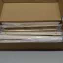 goldenwarm 10 Pack 10 Inch Matte Gold Finger Pulls Cabinet Edge Pulls Brushed Brass Drawer Handles Edge Hardware for Kitchen Cupboard (Hole Center:256mm(10in))