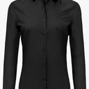 Super Soft Wrinkle Free Button Down Shirts for Women Solid Long Sleeve Striped Formal Work Dress Blouses Tops Size 2XL