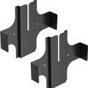 Pair of Slim Wall Mount for Sonos Amp Mount Bracket, Black Steel Mount for Sonos Wireless Amplifier Mounting Bracket