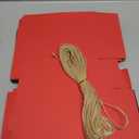 Spiareal 12 Pcs Christmas Boxes with Lids 9.5'' x 6.5''x 4'' Square Kraft Boxes with Twine for Xmas Gift Wrapping Holidays Wedding Birthday Party (Red, Black, Brown)