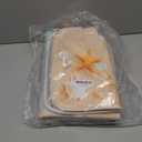 Britimes Beach Seashell Ocean Bathroom Rug Set of 3, 3 Pieces Bath Mats Set, Non-Slip Washable Cover Floor Rug Decorations for Kitchen Bathroom Bedroom (Clear)