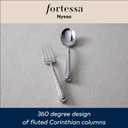 FORTESSA Nyssa 18/10 Stainless Steel Flatware, 20 Piece Place Setting With Table Knives, Forks and Spoons (Service For 4), Dishwasher Safe, Mirrored