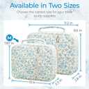 WOBAGMEN Bible Cover Case for Women,Large Bible Tote Bags Organizer Quilted Carrying Case for Girls,Bible Study Supplies Accessories Christian Gifts for Women (Blue Floral, M)