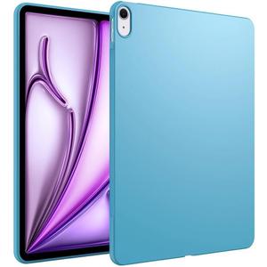 Blue Case iPad Air 13-inch (M3/M2) 2025/2024, Ultra Slim, Soft, Flexible TPU Skin Bumper Back Cover, Blue