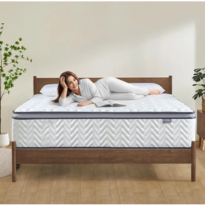 14 Inch King Size Mattress in a Box, Hybrid Cooling Gel Memory Foam & Pocketed Coils, Medium Firm, CertiPUR-US Certified, Pressure Relief, Motion Isolation