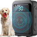 Anti-Barking Device for Dogs, Bark Control, Anti Barking Device for Dogs 3 Modes Rechargeable 30 Ft Range Barking Stopper for Small to Large Dogs Training (Pale Black)