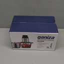 Ganiza Food Processor, 2-Speed Food Chopper Meat Grinder with 8 Cup Stainless Steel & 8 Cup Glass Bowls, Upgraded Button & Smart Overheat Protection Light - Includes Clean Brush, 2 Sets of Blades (Silver)