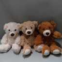 MorisMos 3 Packs Teddy Bears Bulk Stuffed Animals, Cute Small Teddy Bear Plush Toys, Little Stuffed Bear for Kids on Centerpiece Baby Shower, 14 Inches (3 Pcs Elegant)