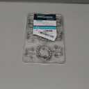 Titanker Shower Curtain Hooks Rings, Rust-Resistant Metal Double Glide Shower Hooks for Bathroom Shower Rods Curtains, Set of 12 Hooks - Matte Nickel