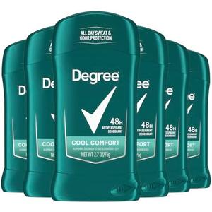 Degree Men Dry Protection Antiperspirant, Cool Comfort, 2.7 oz., Pack of 6