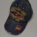 250 Anniversary USA Hat Adjustable Embroidered 250th Anniversary Patriotic Retro Denim Hat Baseball Caps (Blue)
