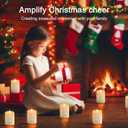 Flickering Flameless Candles with 3D Moving Flame, Real Wax Battery Operated Candles with Timer and Remote, Last 600+ Hours, 3" x 4" LED Fake Candles for Home Wedding Christmas Decor, 2 Pack