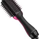 REVLON One-Step Volumizer Hair Dryer and Styler, Improved Motor for Less Frizz, More Shine, and Reduced Heat Damage for Salon Style Round Brush for Blowout, Black, (1.0 VOLUMIZER UPDATED MOTOR LIFE, Black Pink)