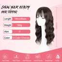 Sakuraaa Hair Toppers for Women with Thinning Hair 18inch Toppers With 6.56.5 Large Base Long wavy Layered Premium Synthetic Hair Pieces (dark brown)