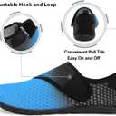 Lisdwde Women Men Water Shoes Quick Dry Breathable Aqua Sock Shoe for Summer Pool Swimming Beach Diving Walking (7.5-8.5 Women/6-7 Men, Blue Grey)