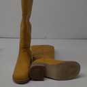 Women's Knee High Boots Square Toe Chunky Block Heel Long Boots for Women Comfortable Low Heel Women's Boots Size 6