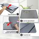 Folding Puzzle Board with 6 Sorting Trays and Felt Mat,for Storage and Saver, Non-Slip Surface,for Puzzle Board 1000 Pieces, 1000 pieces, 22.44 inches x 31.1 inches