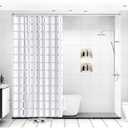 Brushed Nickel Tension Shower Curtain Rod Adjustable 18-69 Inches, Fits 20-68 Inch Spaces (Ideal for 60" Wide Bathrooms), No Drill Rust Resistant Spring Rod for Bathroom