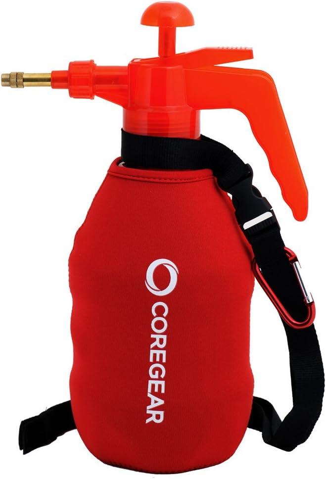 (Ultra Cool XL) USA Misters 1.5 Liter Personal Pump Water Mister & Sprayer with Full Neoprene Jacket (Red) (Ultra Cool XL) USA Misters 1.5 Liter Personal Pump Water Mister & Sprayer with Full Neoprene Jacket (Red)