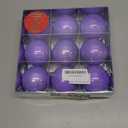 YYCRAFT Shiny Pearly Christmas Ball Ornaments 6CM Faux Glass Ball for Christmas Decoration Box Set (9 Pack, Shiny Purple)