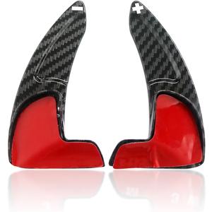 Steering Wheel Paddle Shifter Extension Cover Compatible for Challenger Durango Charger 2015-2023 Compatible for Grand Cherokee 2014-2020 Car Paddle Shifter Extended Shift Paddle Cover Trims (carbon fiber texture Black)