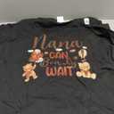 Nana Can Bearly Wait Bear Gender Neutral Boy Baby Shower T-Shirt (Small, Black)