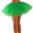Spooktacular Creations Women Tutu Skirt Costume Adult Halloween Tutus for Halloween Costume Cosplay Party (Green)