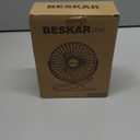 BESKAR USB Clip on Fan, Portable Small Fan with Cord Powered, 3 Speeds Strong Airflow, with Sturdy Clamp, Quiet Personal Desk Fan