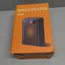 Lerat Electric Space Heater, Small Heater for Indoor Use, 1200W PTC Fast Heating Portable Heater, Overheat & Tip-Over Protection, Heating & Fan Modes for Bedroom, Office, Camping, Milky white