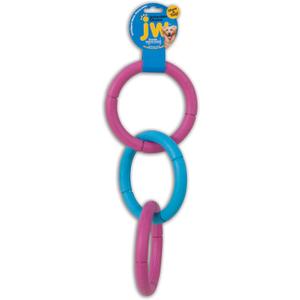JW Pet Interactive Rubber Tug & Chew Toy Dog Toy, Large