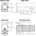 Architectural Mailboxes 7600B-10 MB1 Mailbox, Medium, Black