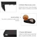 Left Driver Side Mirror Cover Cap Compatible with Ford Fusion 2013-2021 With Turn Signal Glossy Black (Not Fit SE Model)