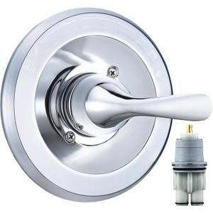 Replacement for Delta Classic 13 Series Single-Function Trim Kit, T13020 Chrome Shower Handle, Fit Delta Shower Valve R10000 Series (Cartridge Included)