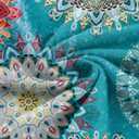 Poetsky Summer Womens Tunic Tops for Leggings with Pockets Short Sleeve Casual Long T Shirts S-3XL (Blue, M)