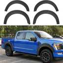 Fender Flare Protector Fits for 2021-2026 Ford F150 Wheel Arch Cover Mudguard Compatible with F150 Exterior Accessories Exclude Raptor Wing Guards Fender Trims 4PCS