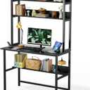 Aquzee 40 Inch Desk with Hutch, Computer Desk with Shelves