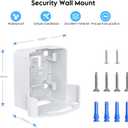 XLTTYWL eero Pro 7 Wall Mount Kit, erro 7 Pro Outlet Mount Bracket Optimize Space&Cable Management Accessories eero Pro 7 Compatible with erros Pro 7 Tri-Band Mesh Wi-Fi 7 Router (White, 1 Pack)