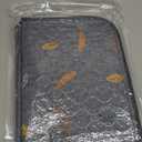 Sunheir Washable Pee Pads for Dogs 4-Pack Reusable Puppy Pads Pet Training Pads, Waterproof Dog Pee Pads for Crate, Whelping Pad, Non-Slip Protects Against Urine Leakage (Leaves - Deep Grey, 18x24)