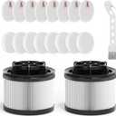 18 PCS LVAC-300 / LVAC-200 MAX Vacuum Cleaner Replacement Filter, Compatible with Levoit Cordless Stick Vacuum Cleaner LVAC-300 Pro & LVAC-200 MAX, Filter Model No. LSV-V202F-WUS