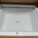 Lordear Vessel Sink Rectangle 19 Inch Bathroom Sink,Rectangular Modern Above Counter Bathroom Sinks White 19x15 Inch Porcelain Ceramic Vessel Vanity Sink Art Basin