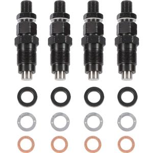 4 Pieces Fuel Injector Kit for Nissan SD22 Diesel Engine Replaces OEM 16600-37502 Complete Fuel Injection System Upgrade