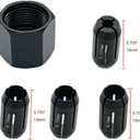 CN1 389244-00 389243-00 Collet Chuck and Nut Kit Replace for DeWalt DC550 DC551 DW660 Palm Router RotoZip spiral saw tools and Drywall routers(5packs)